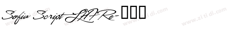 Sofia Script LHF Re字体转换